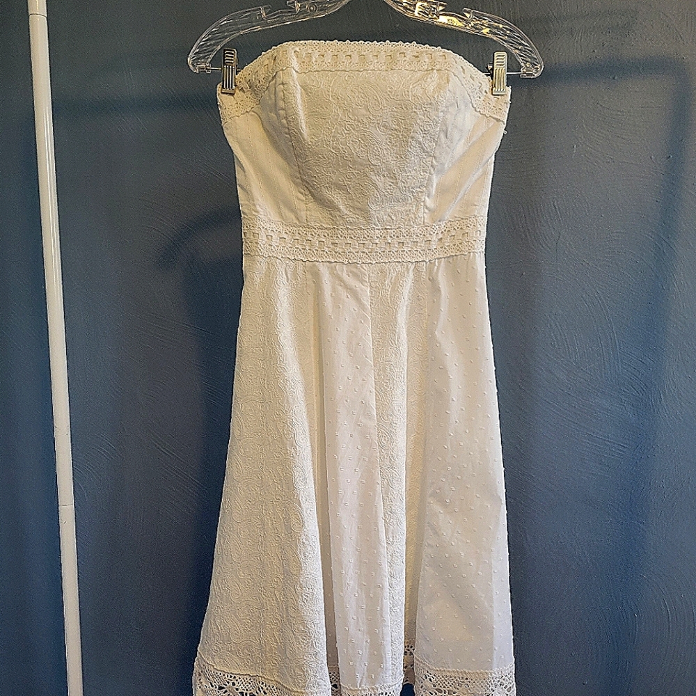 White eyelet dress